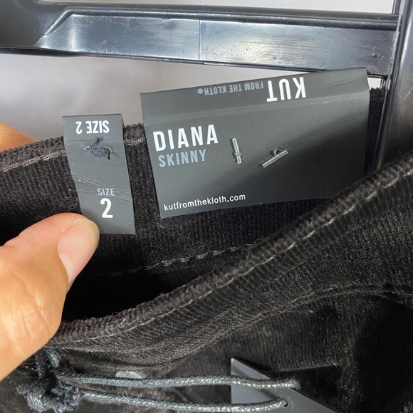 Kut from the Kloth Womens Diana Skinny Corduroy Pant In Bean Brown Size 2 - Picture 10 of 12